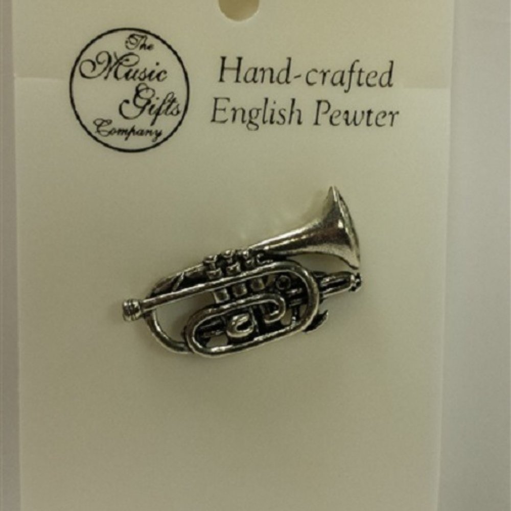 Cornet Pewter Pin